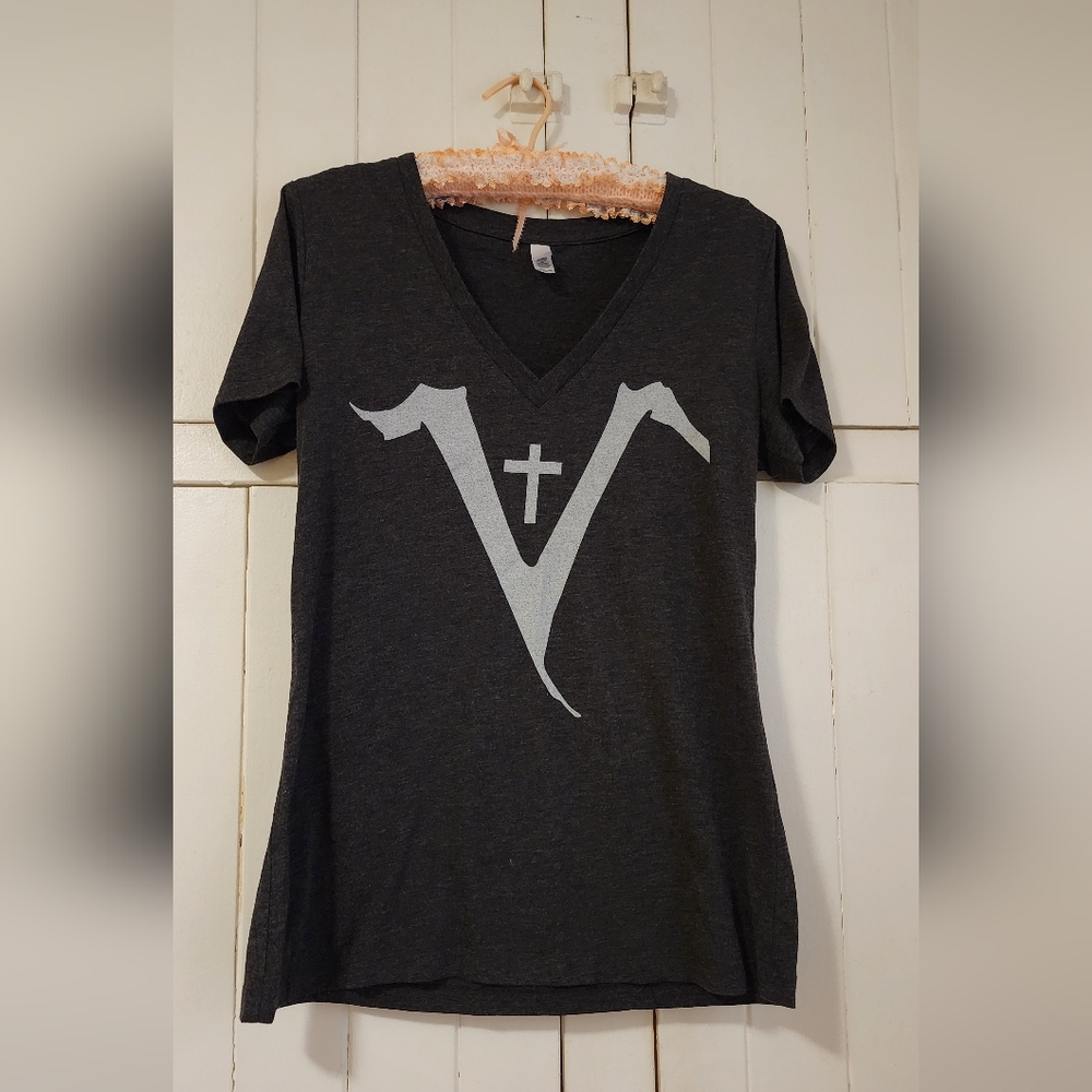 Saint Vitus Metal Band V Neck T-Shirt - XL